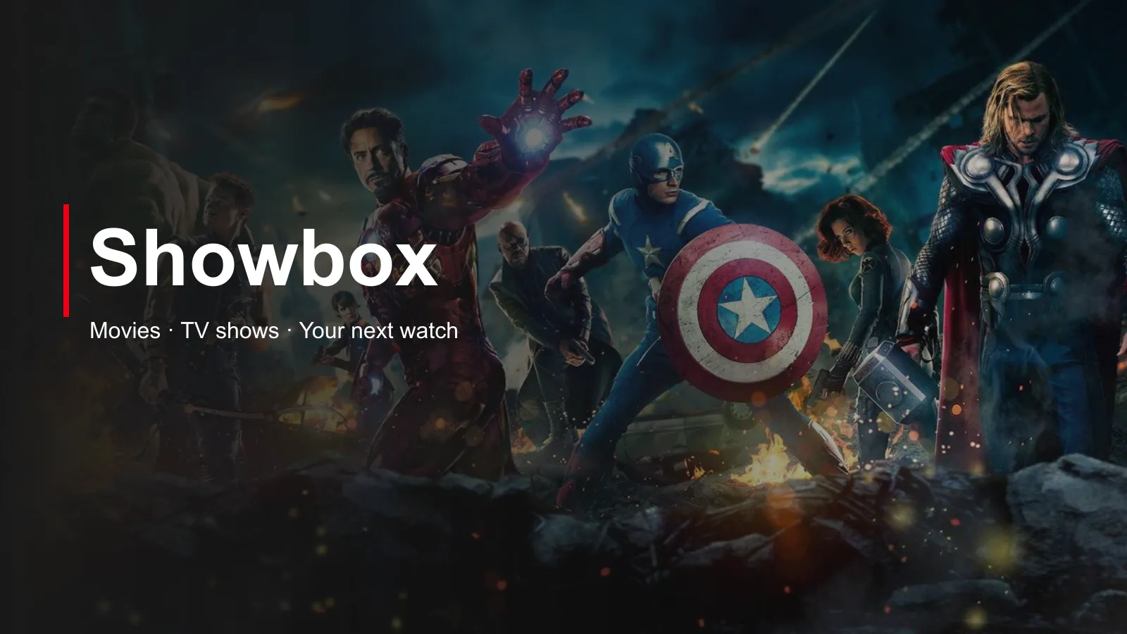 Showbox movies and TV, featuring The Avengers
